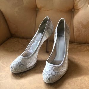 Weitzman Lace & Satin Pumps